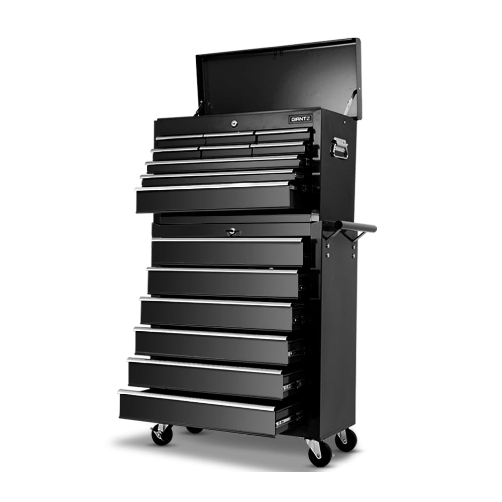 Giantz 15 Drawer Tool Box Cabinet Chest Trolley Toolbox Garage Storage Box-Tools &gt; Tools Storage &gt; Tool Cabinets-PEROZ Accessories