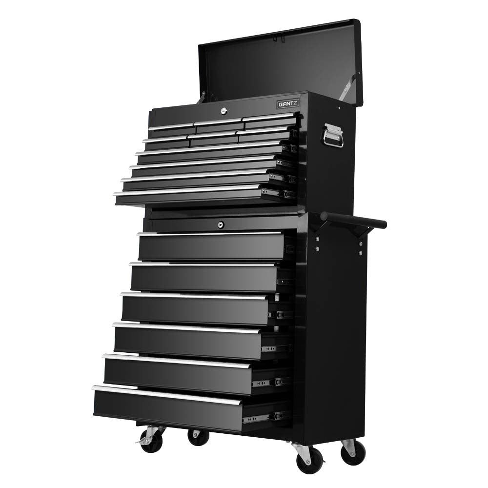 Giantz 16 Drawer Tool Box Cabinet Chest Trolley Toolbox Garage Storage Box-Tools &gt; Tools Storage &gt; Tool Cabinets-PEROZ Accessories
