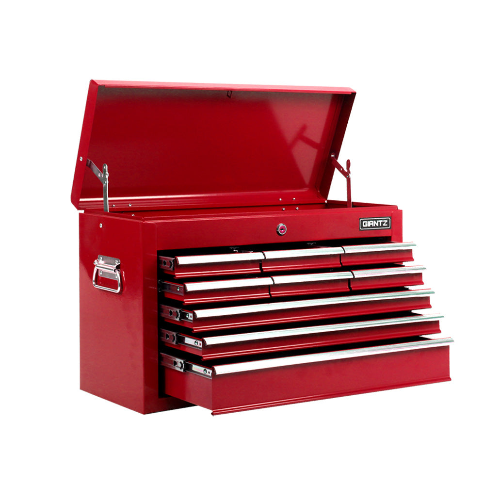 Giantz 9 Drawer Tool Box Cabinet Chest Toolbox Storage Garage Organiser Red-Tools &gt; Tools Storage &gt; Tool Cabinets-PEROZ Accessories