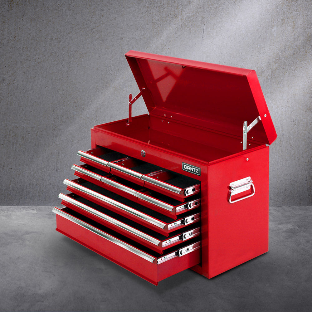 Giantz 9 Drawer Tool Box Cabinet Chest Toolbox Storage Garage Organiser Red-Tools &gt; Tools Storage &gt; Tool Cabinets-PEROZ Accessories