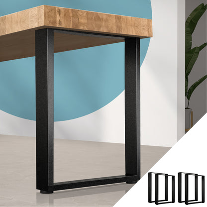 Oikiture 4X Coffee Dining Table Legs Bench Box Steel Metal Industrial 71 X 50CM-Table Legs-PEROZ Accessories