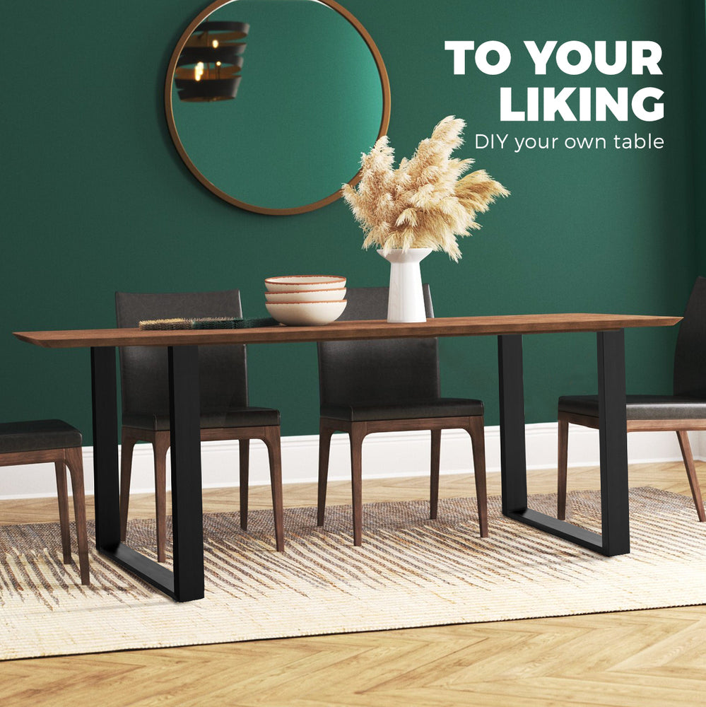 Oikiture 4X Coffee Dining Table Legs Bench Box Steel Metal Industrial 71 X 50CM-Table Legs-PEROZ Accessories