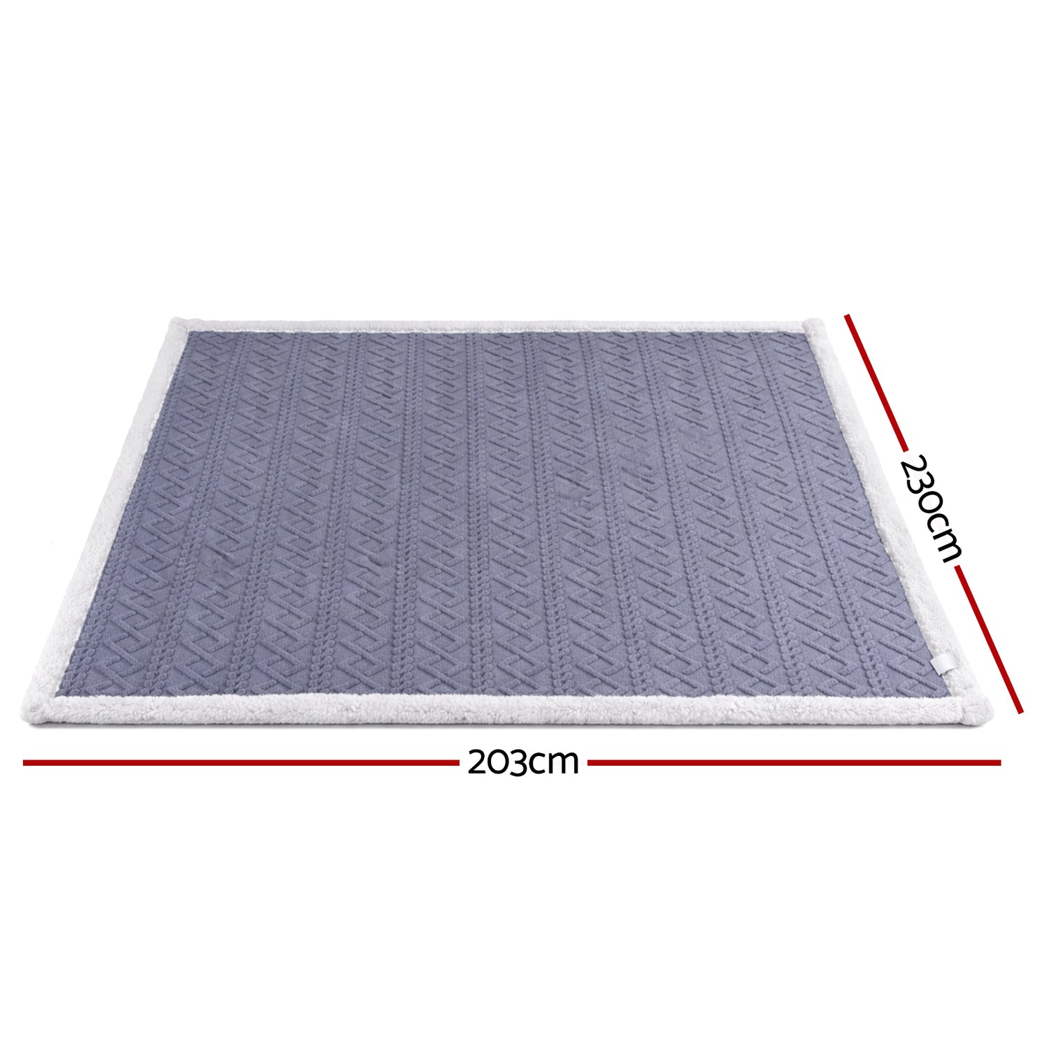 Giselle 203x230cm Throw Blanket Double-Sided Fleece Lightweight For Sofa Couch Bed-Home &amp; Garden > Bedding > Blankets &amp; Throws-PEROZ Accessories