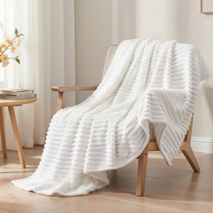 Giselle 127x152cm Throw Blanket Fleece Soft Lightweight Cozy Sofa Couch Bed Throw-Home &amp; Garden > Bedding > Blankets &amp; Throws-PEROZ Accessories