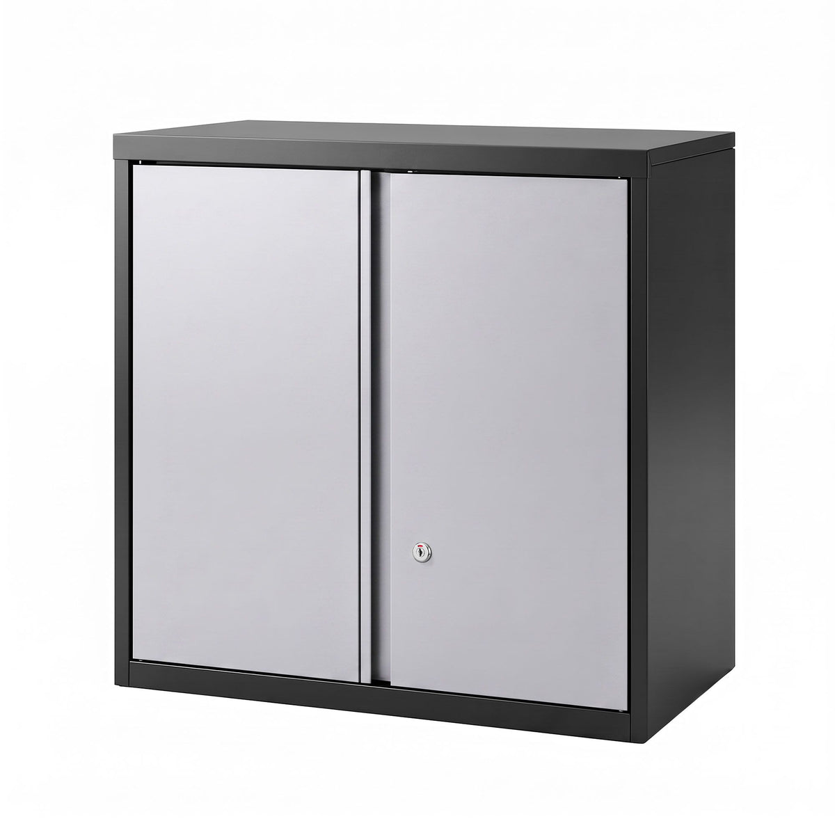 Giantz Steel Tool Cabinet Wall Mount Adjustable Shelf Garage Storage Lockable Black Grey-Home &amp; Garden > Storage > Storage Cabinets &amp; Lockers-PEROZ Accessories