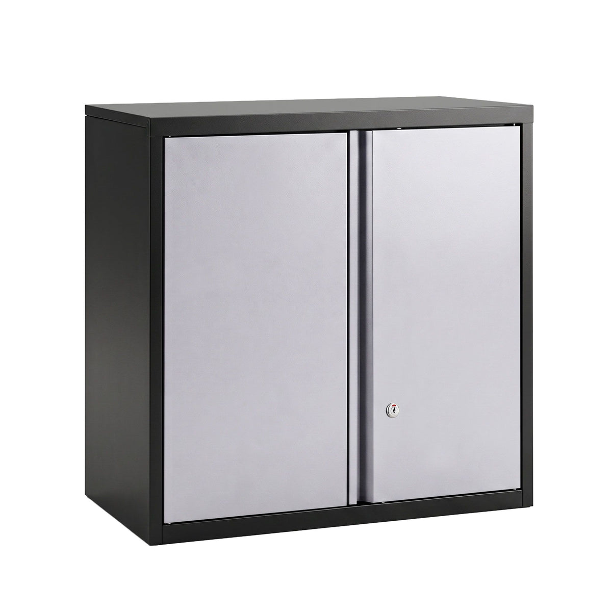 Giantz Steel Tool Cabinet Wall Mount Adjustable Shelf Garage Storage Lockable Black Grey-Home &amp; Garden > Storage > Storage Cabinets &amp; Lockers-PEROZ Accessories