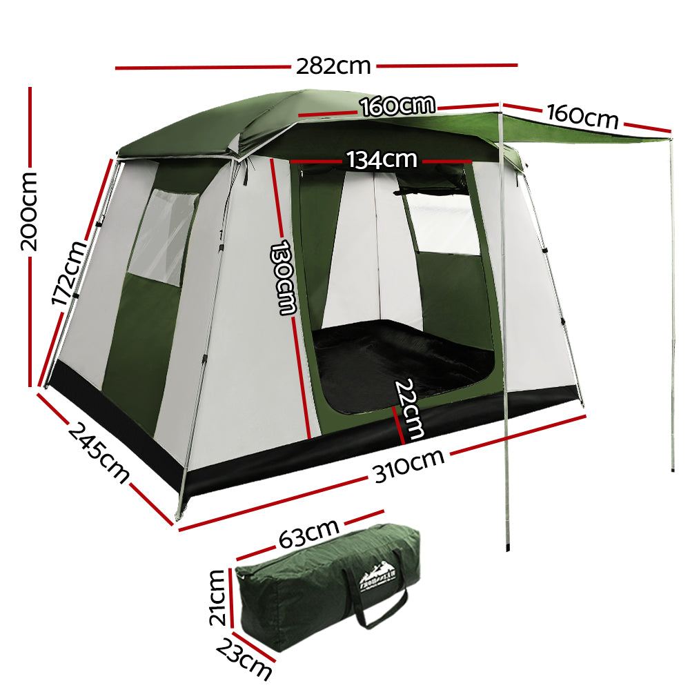 Weisshorn Family Camping Tent 6 Person Hiking Beach Tents Dome Shelter-Camping Tents-PEROZ Accessories