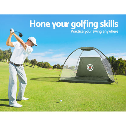 Everfit 3M Golf Practice Net Portable Training Aid Driving Target Tent Green-Sports &amp; Fitness &gt; Golf &gt; Golf Training Aids-PEROZ Accessories