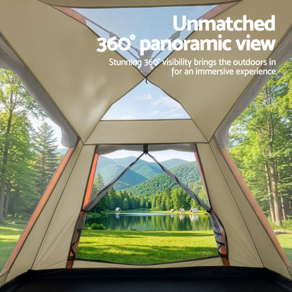 Weisshorn Pop Up Camping Tent 3-4 Person Automatic Tent Instant Setup Waterproof-Outdoor Recreation > Camping > Tents-PEROZ Accessories