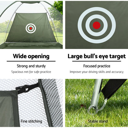 Everfit 3M Golf Practice Net And Training Mat Set Driving Target Green-Sports &amp; Fitness &gt; Golf &gt; Golf Training Aids-PEROZ Accessories