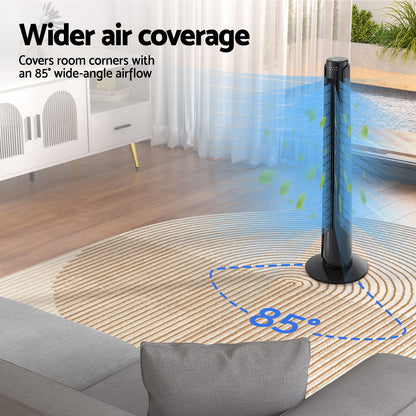 Devanti Tower Fan Oscillating 3 Speeds with Remote 93cm-Appliances &gt; Fans &gt; Ceiling Fans-PEROZ Accessories