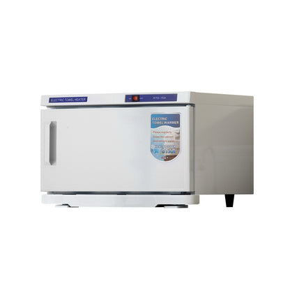 Devanti 16L Towel Warmer UV Sterilizer Heater Cabinet Beauty SPA Salon White-Tools &gt; Tools Storage-PEROZ Accessories