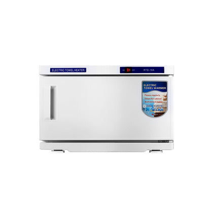 Devanti 16L Towel Warmer UV Sterilizer Heater Cabinet Beauty SPA Salon White-Tools &gt; Tools Storage-PEROZ Accessories