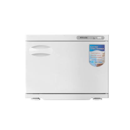 Devanti 23L Towel Warmer UV Sterilizer Heater Cabinet Beauty SPA Salon White-Tools &gt; Tools Storage-PEROZ Accessories