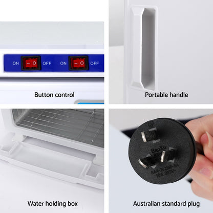 Devanti 32L Towel Warmer UV Sterilizer Heater Cabinet Beauty SPA Salon White-Tools &gt; Tools Storage-PEROZ Accessories