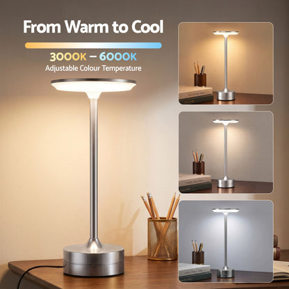 Artiss Silver Touch Table Lamp, Warm to Cool White LED, Dimmable 3000-6000K 24 LEDs, Type-C-Home &amp; Garden > Lighting > Table Lamps-PEROZ Accessories