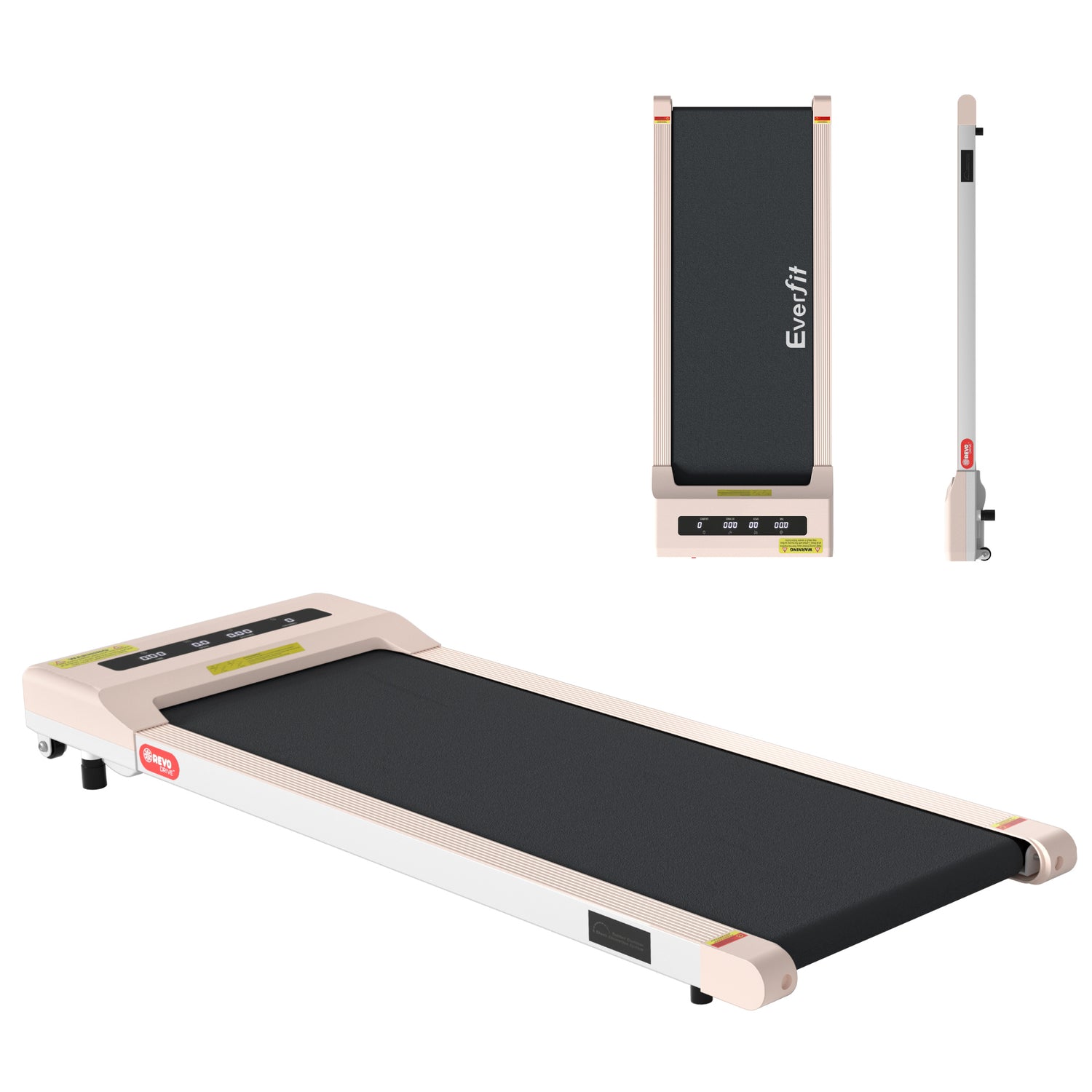 Everfit Treadmill Electric Walking Pad Under Desk Home Gym Fitness 360mm Pink-Walking Pad-PEROZ Accessories