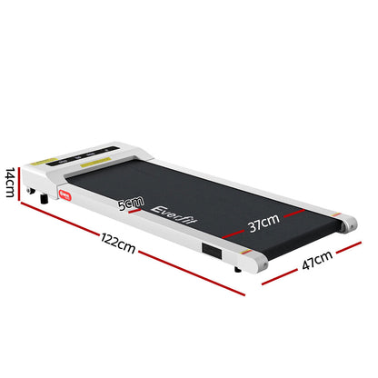Everfit Treadmill Electric Walking Pad Under Desk Home Gym Fitness 360mm White-Sports &amp; Fitness &gt; Exercise, Gym &amp; Fitness &gt; Treadmills-PEROZ Accessories