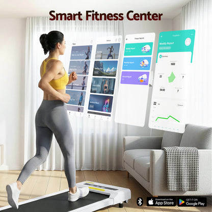 Everfit Treadmill Electric Walking Pad Under Desk Home Gym Fitness 360mm White-Walking Pad-PEROZ Accessories