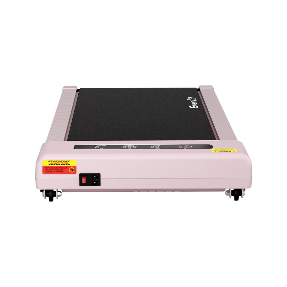 Everfit Treadmill Electric Walking Pad Incline Under Desk Home Gym 380mm Pink-Sports &amp; Fitness &gt; Exercise, Gym &amp; Fitness &gt; Treadmills-PEROZ Accessories