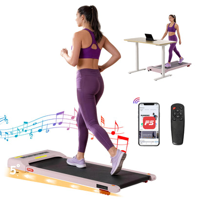 Everfit Treadmill Electric Walking Pad Incline Under Desk Home Gym 380mm Pink-Sports &amp; Fitness > Exercise, Gym &amp; Fitness > Treadmills-PEROZ Accessories
