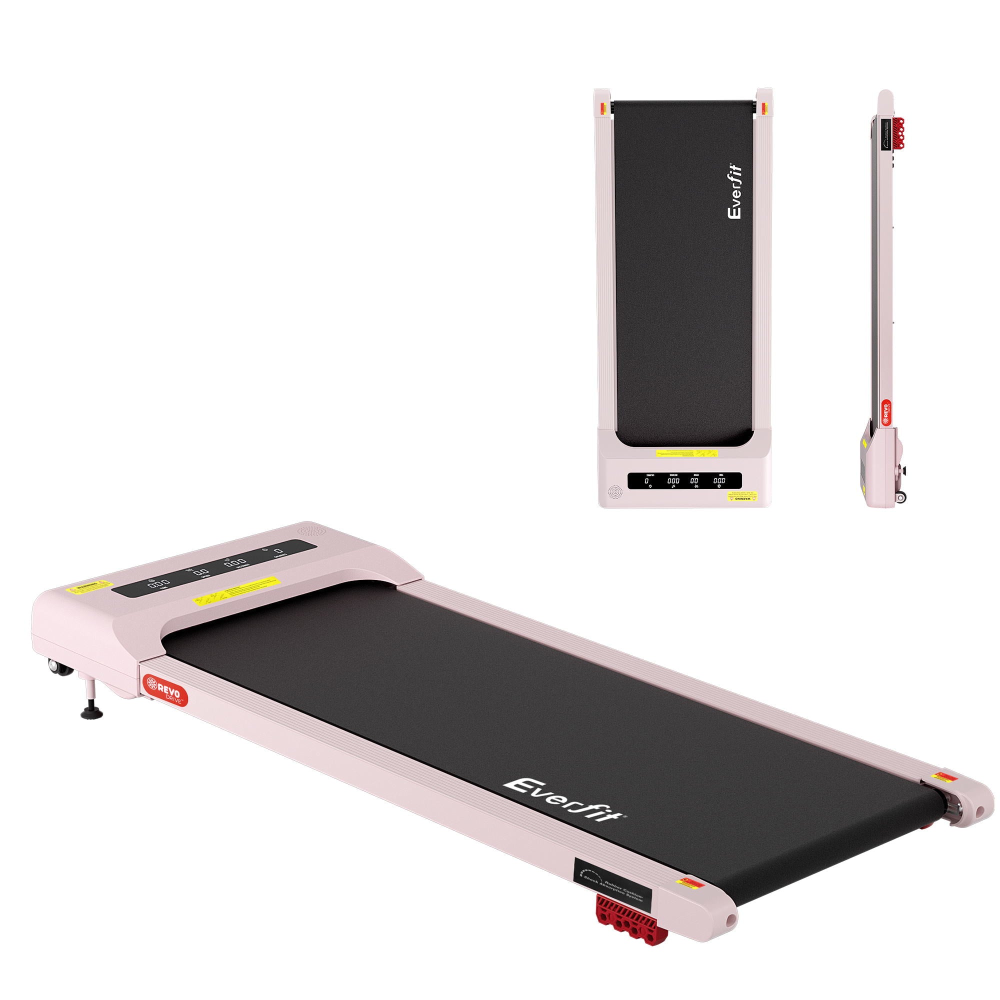 Everfit Treadmill Electric Walking Pad Incline Under Desk Home Gym 380mm Pink-Sports &amp; Fitness > Exercise, Gym &amp; Fitness > Treadmills-PEROZ Accessories