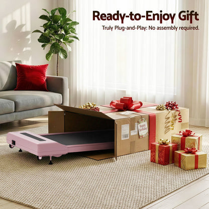 Everfit Treadmill Electric Walking Pad Incline Under Desk Home Gym 380mm Pink-Sports &amp; Fitness > Exercise, Gym &amp; Fitness > Treadmills-PEROZ Accessories