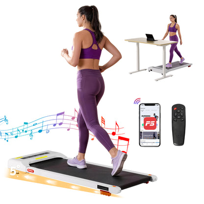 Everfit Treadmill Electric Walking Pad Incline Under Desk Home Gym 380mm White-Sports &amp; Fitness > Exercise, Gym &amp; Fitness > Treadmills-PEROZ Accessories