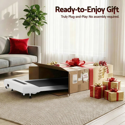 Everfit Treadmill Electric Walking Pad Incline Under Desk Home Gym 380mm White-Sports &amp; Fitness > Exercise, Gym &amp; Fitness > Treadmills-PEROZ Accessories
