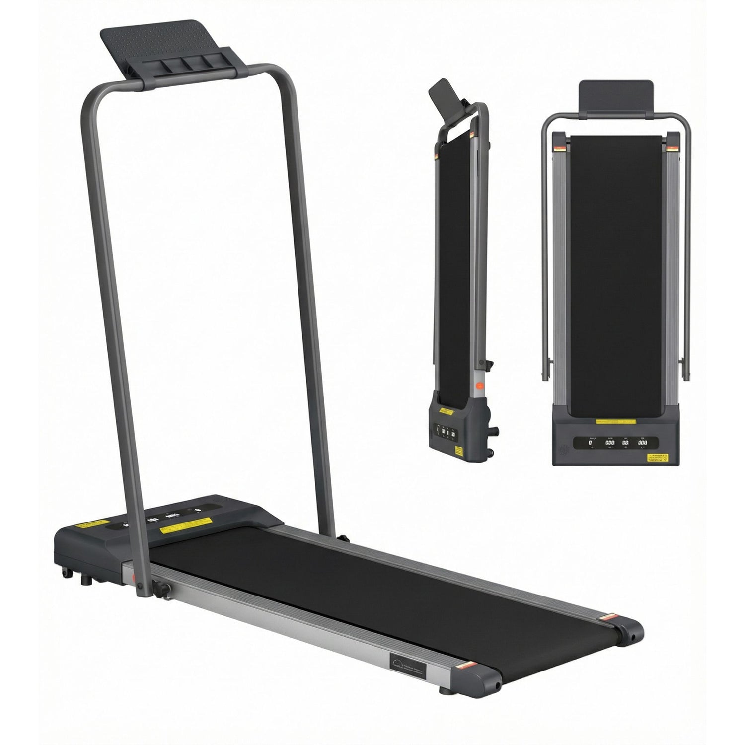 Everfit 2 in 1 Treadmill Electric Walking Pad Under Desk Home Gym Fitness 380mm Grey-Walking Pad-PEROZ Accessories