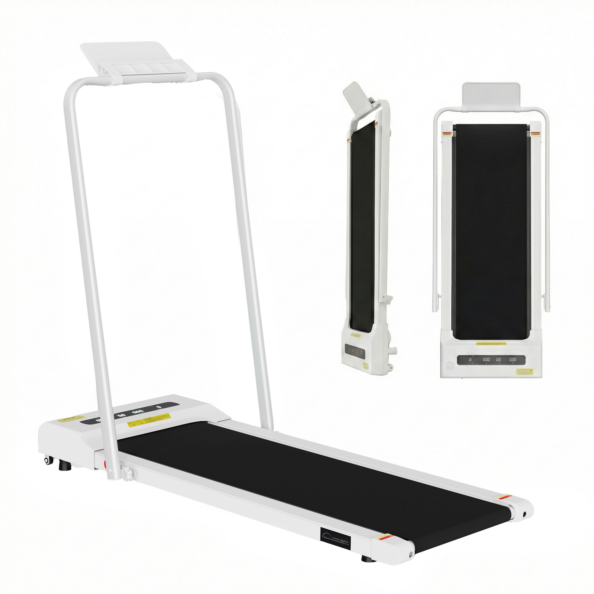 Everfit 2 in 1 Treadmill Electric Walking Pad Under Desk Home Gym Fitness 380mm White-Walking Pad-PEROZ Accessories