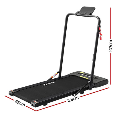 Everfit Treadmill Electric Walking Pad Under Desk Home Gym Fitness 400mm Black-Sports &amp; Fitness &gt; Exercise, Gym &amp; Fitness &gt; Treadmills-PEROZ Accessories