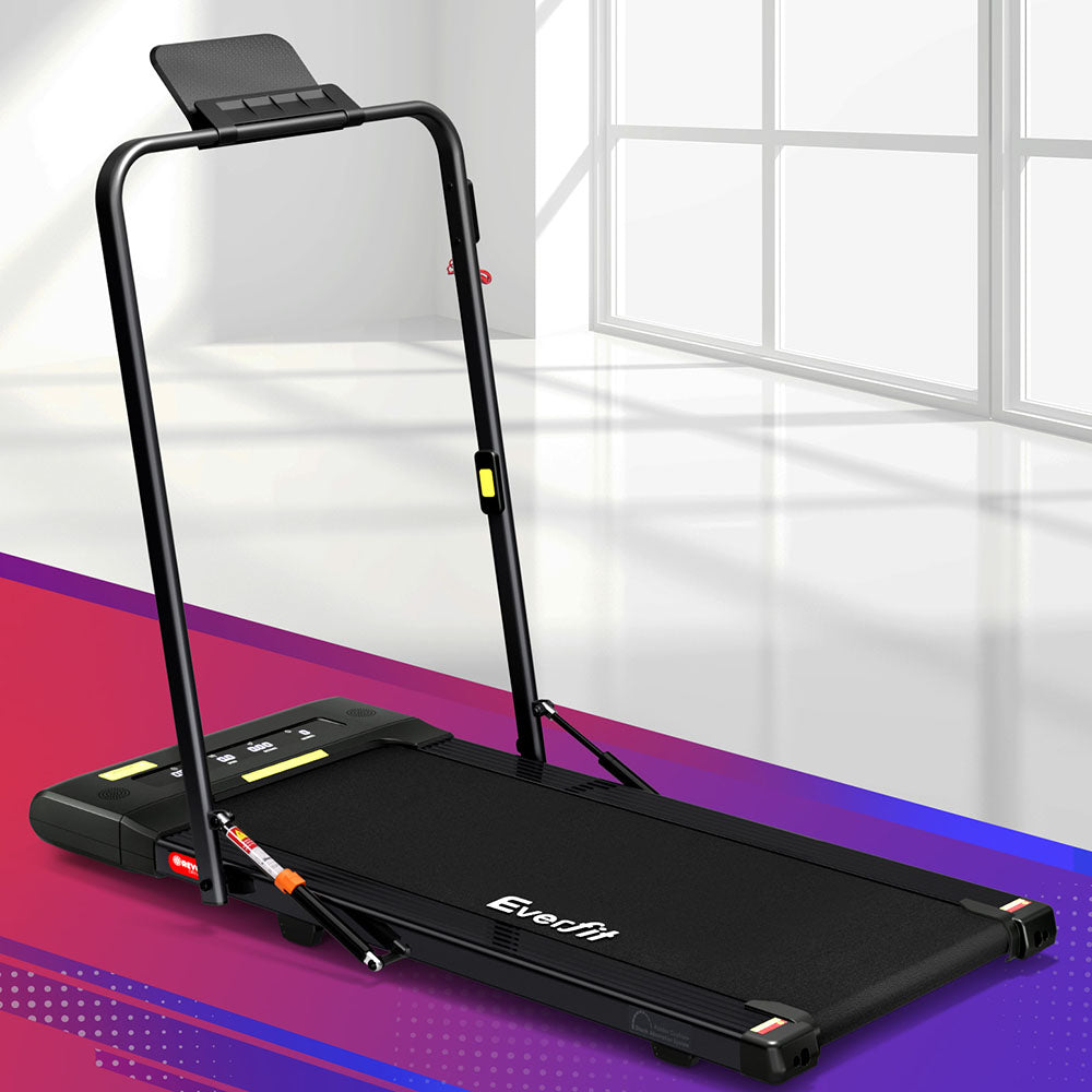 Everfit Treadmill Electric Walking Pad Under Desk Home Gym Fitness 400mm Black-Sports &amp; Fitness &gt; Exercise, Gym &amp; Fitness &gt; Treadmills-PEROZ Accessories