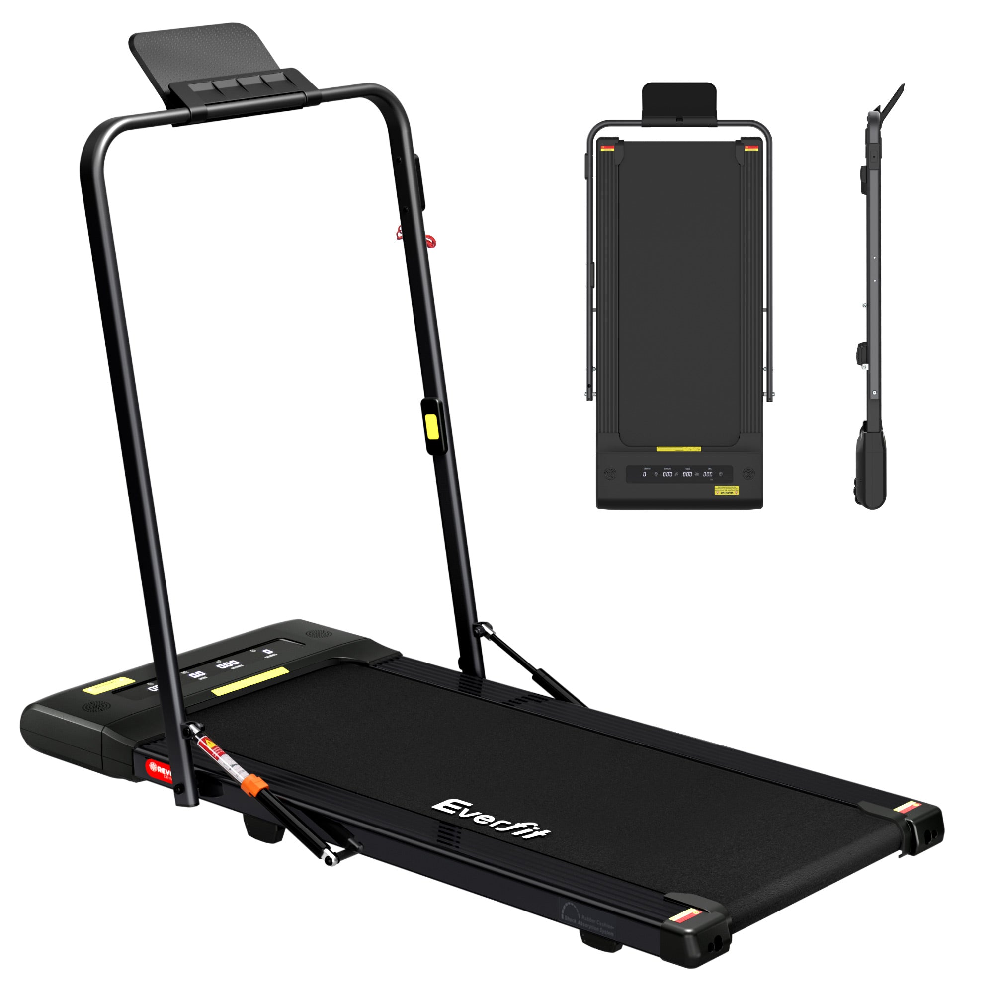 Everfit Treadmill Electric Walking Pad Under Desk Home Gym Fitness 400mm Black-Walking Pad-PEROZ Accessories