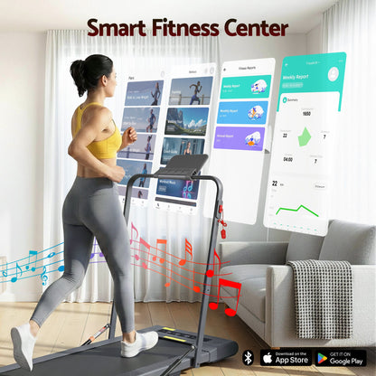 Everfit 2 in 1 Treadmill Electric Walking Pad Under Desk Home Gym Fitness 400mm Grey-Walking Pad-PEROZ Accessories