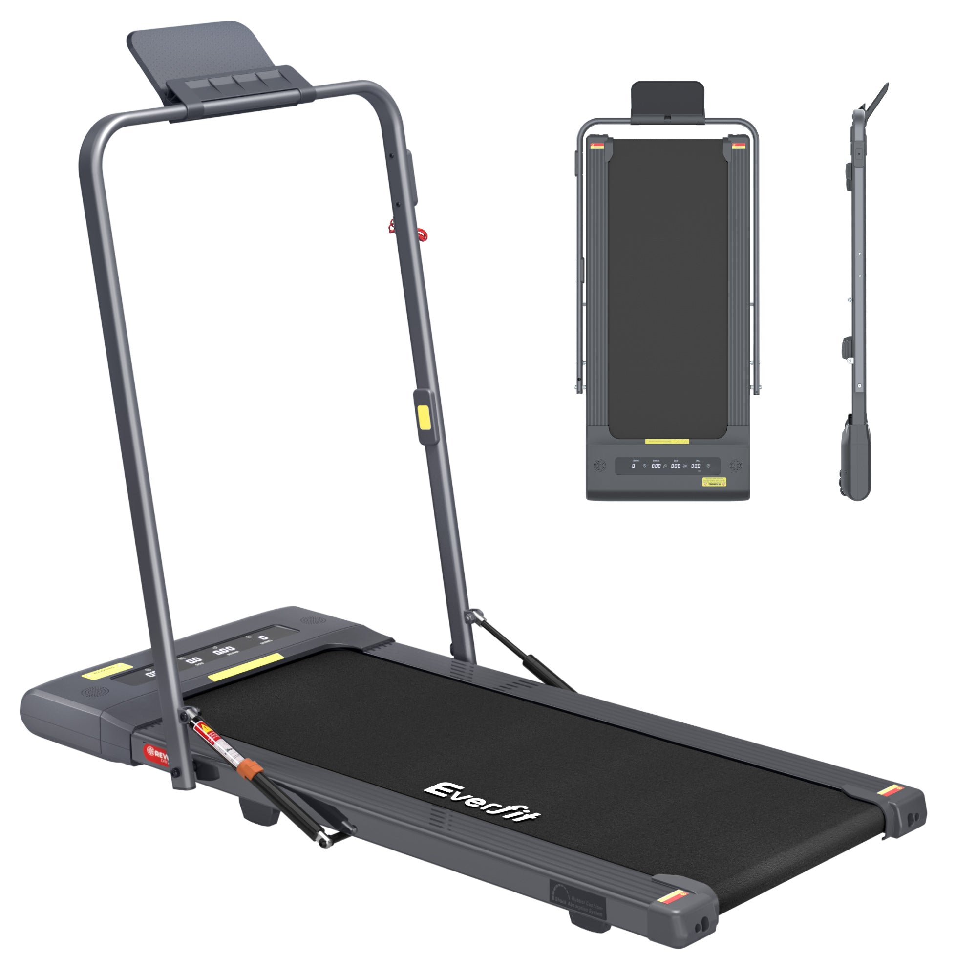 Everfit Treadmill Electric Walking Pad Under Desk Home Gym Fitness 400mm Grey-Walking Pad-PEROZ Accessories