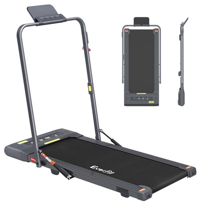Everfit Treadmill Electric Walking Pad Under Desk Home Gym Fitness 400mm Grey-Walking Pad-PEROZ Accessories