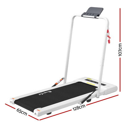Everfit Treadmill Electric Walking Pad Under Desk Home Gym Fitness 400mm White-Sports &amp; Fitness &gt; Exercise, Gym &amp; Fitness &gt; Treadmills-PEROZ Accessories