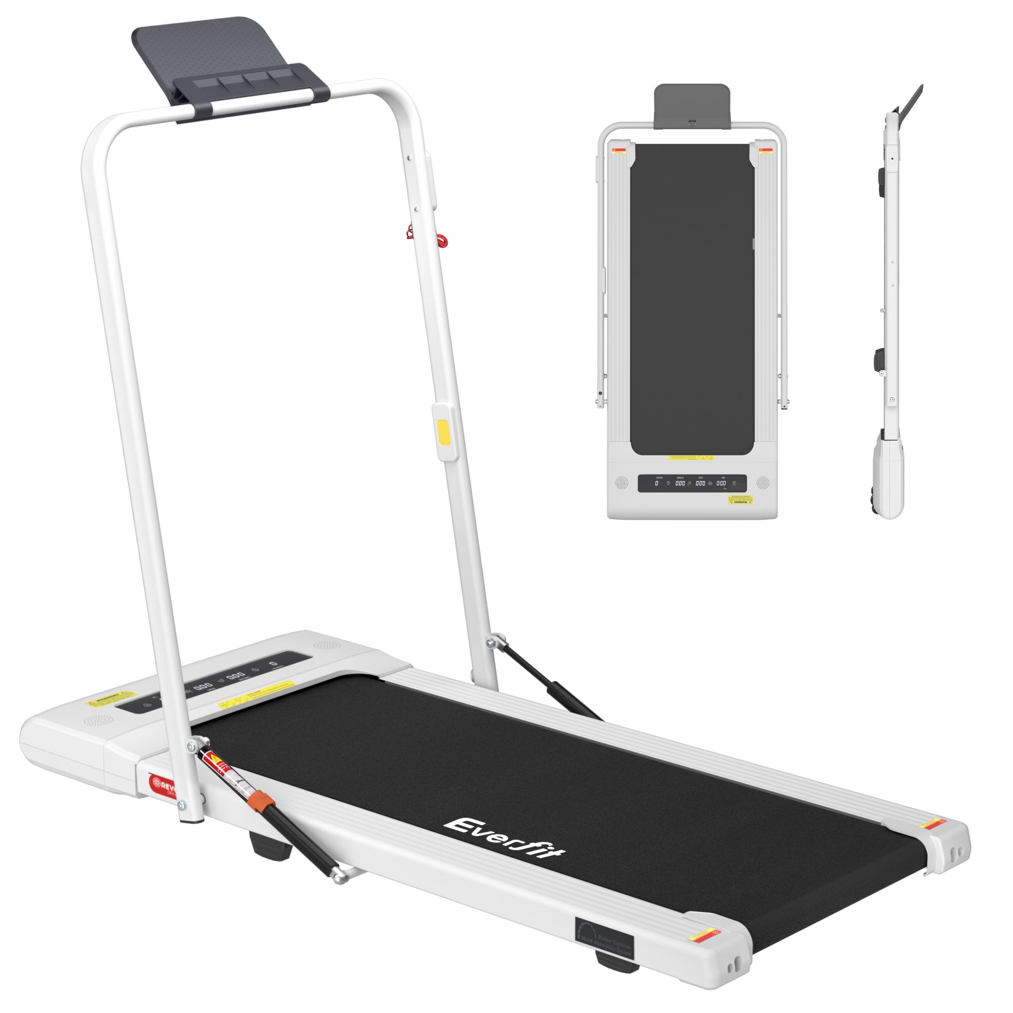 Everfit Treadmill Electric Walking Pad Under Desk Home Gym Fitness 400mm White-Walking Pad-PEROZ Accessories
