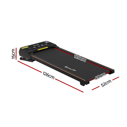 Everfit 3 in 1 Walking Pad Treadmill 20% Auto Incline Under Desk Treadmills for Home Gym With 40cm Wide Belt
