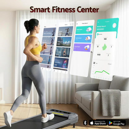 Everfit Treadmill Electric Walking Pad with Incline Under Desk Home Gym Grey-Sports &amp; Fitness > Exercise, Gym &amp; Fitness > Treadmills-PEROZ Accessories