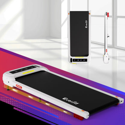 Everfit Treadmill Electric Walking Pad with Incline Under Desk Home Gym White-Sports &amp; Fitness &gt; Exercise, Gym &amp; Fitness &gt; Treadmills-PEROZ Accessories