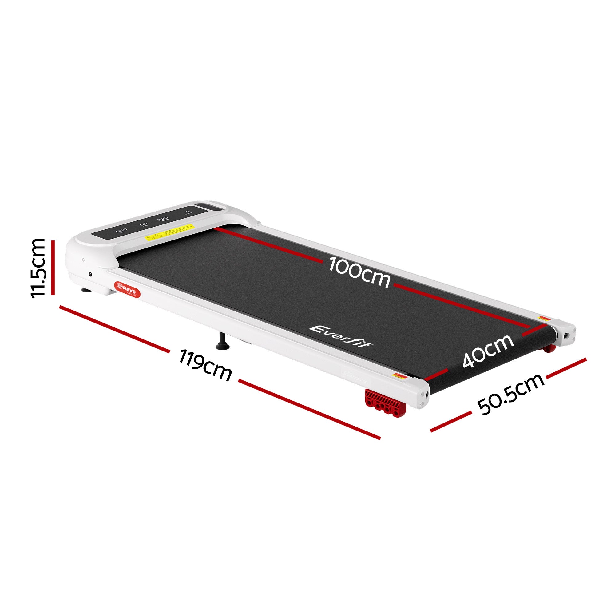 Everfit Treadmill Electric Walking Pad with Incline Under Desk Home Gym White-Sports &amp; Fitness > Exercise, Gym &amp; Fitness > Treadmills-PEROZ Accessories