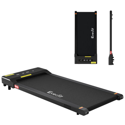 Everfit 2 in 1 Treadmill Electric Walking Pad Under Desk Home Gym Fitness 400mm Black-Walking Pad-PEROZ Accessories