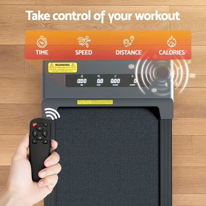 Everfit 2 in 1 Treadmill Electric Walking Pad Under Desk Home Gym Fitness 400mm Grey-Walking Pad-PEROZ Accessories