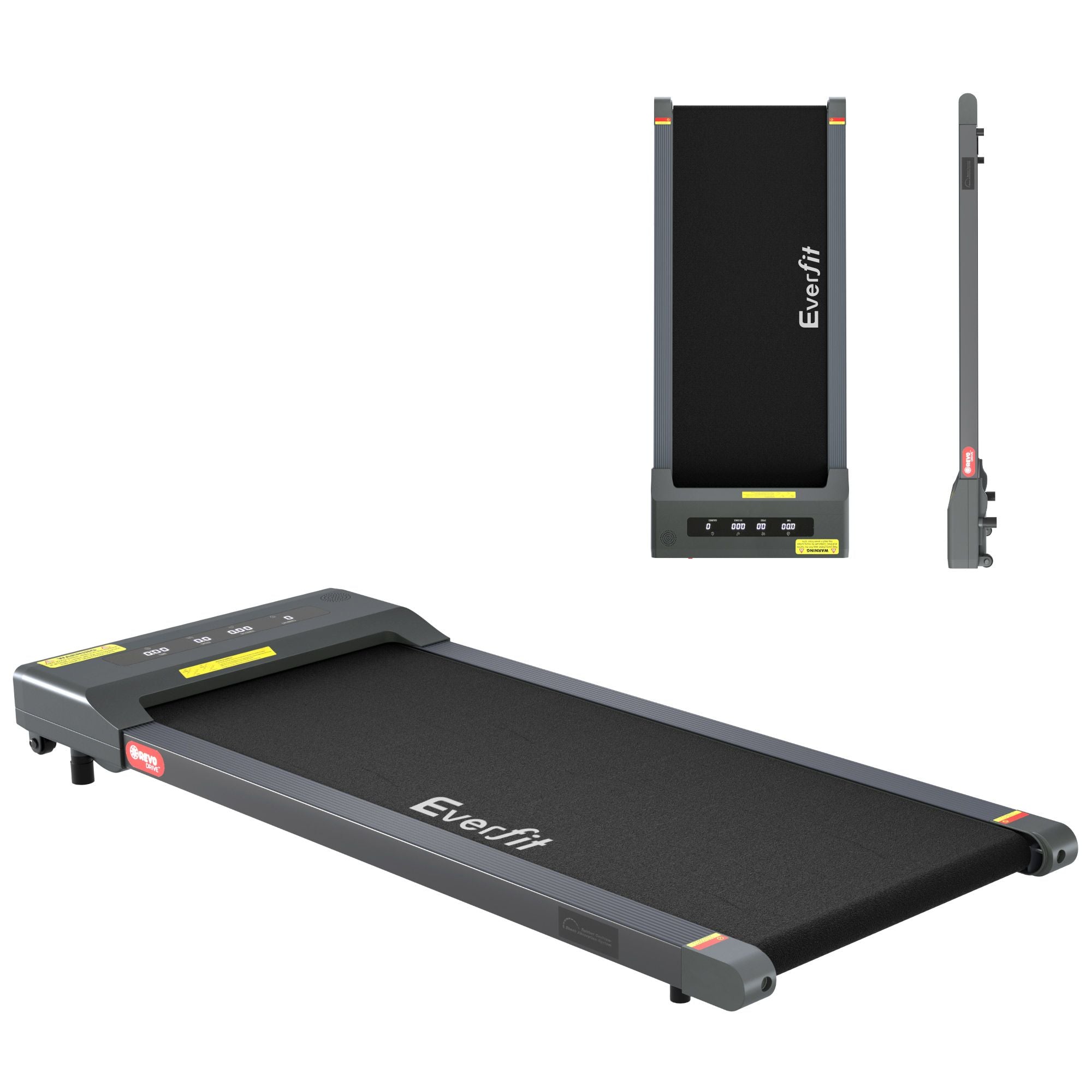 Everfit 2 in 1 Treadmill Electric Walking Pad Under Desk Home Gym Fitness 400mm Grey-Walking Pad-PEROZ Accessories