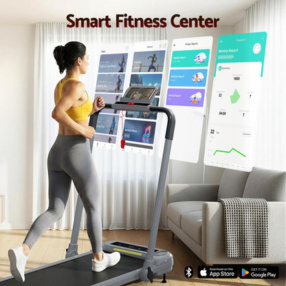 Everfit 3 in 1 Treadmill Electric Walking Pad with Incline Foldable for Home Gym Grey-Sports &amp; Fitness > Exercise, Gym &amp; Fitness > Treadmills-PEROZ Accessories