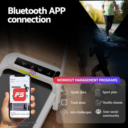 Everfit Treadmill Electric Walking Pad with Incline Foldable for Home Gym White-Sports &amp; Fitness &gt; Exercise, Gym &amp; Fitness &gt; Treadmills-PEROZ Accessories