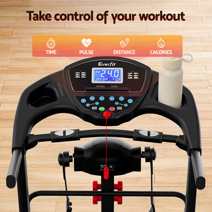 Everfit Treadmill Electric Home Gym Fitness Exercise Machine w/ Massager 480mm-Sports &amp; Fitness > Exercise, Gym &amp; Fitness > Treadmills-PEROZ Accessories