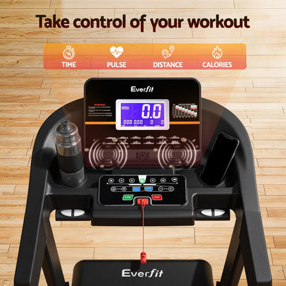 Everfit Treadmill Electric Auto Incline Home Gym Fitness Exercise Machine 490mm-Sports &amp; Fitness > Exercise, Gym &amp; Fitness > Treadmills-PEROZ Accessories